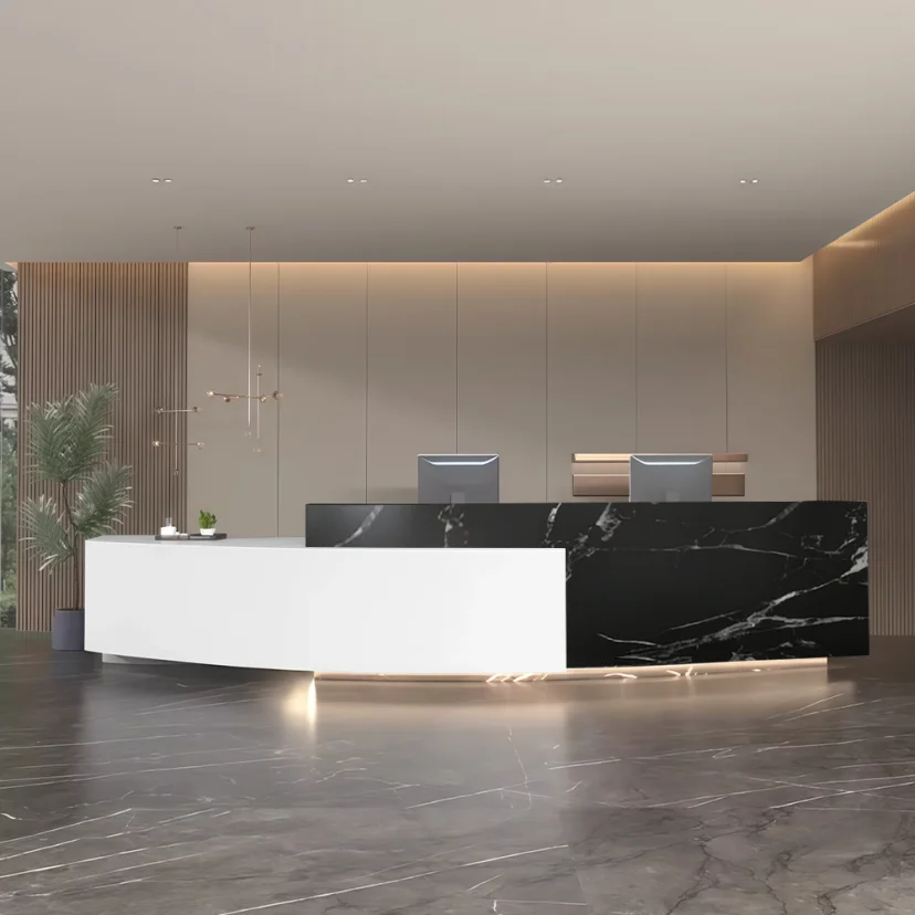 Arc Shape Front Welcome Desk - Maoters