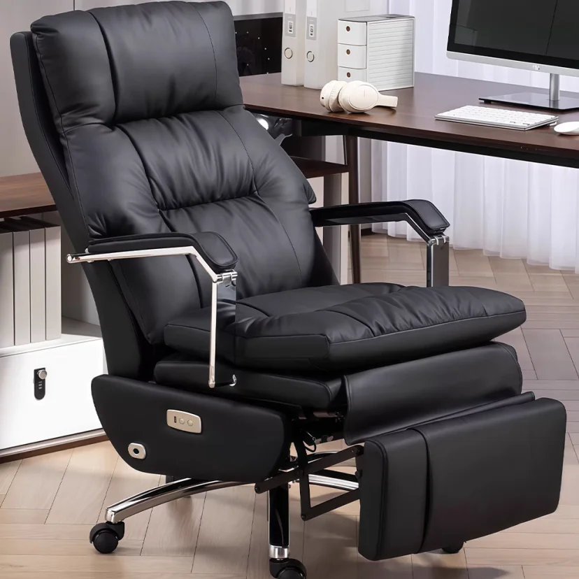 Reclining Rotatable Leather Executive Chair