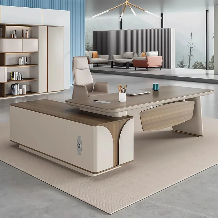 Modern L-Shape Executive Desk - Maoters