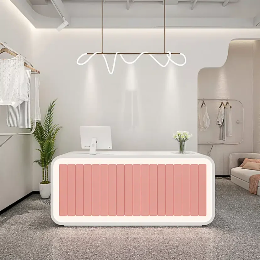 Curved Boutique Reception Counter - Maoters