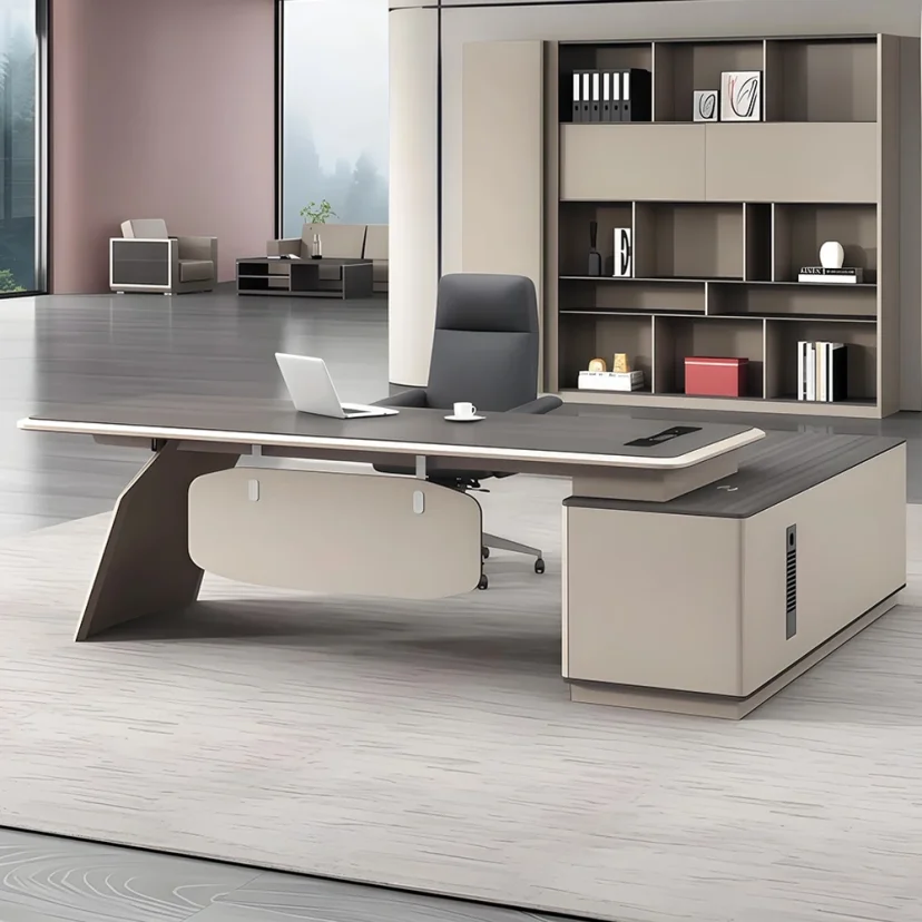 Light Luxury Modern Executive Desk - Maoters