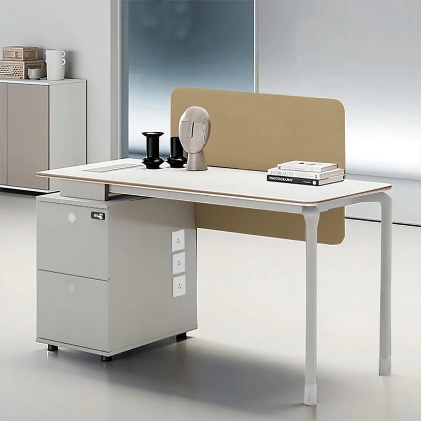 Simple Modern Desk with Storage - Maoters