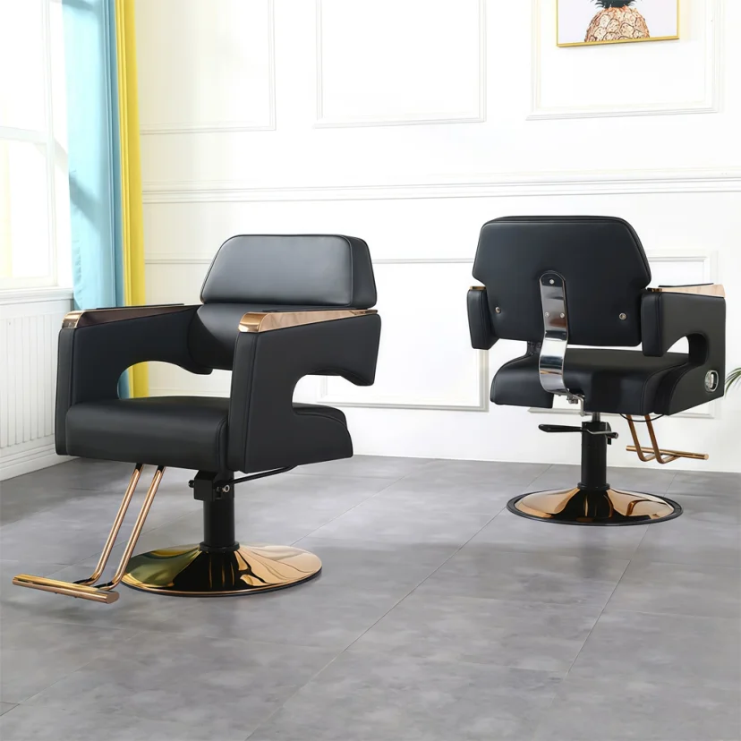 Stainless Steel Reclining Liftable Barber Chair – Maoters