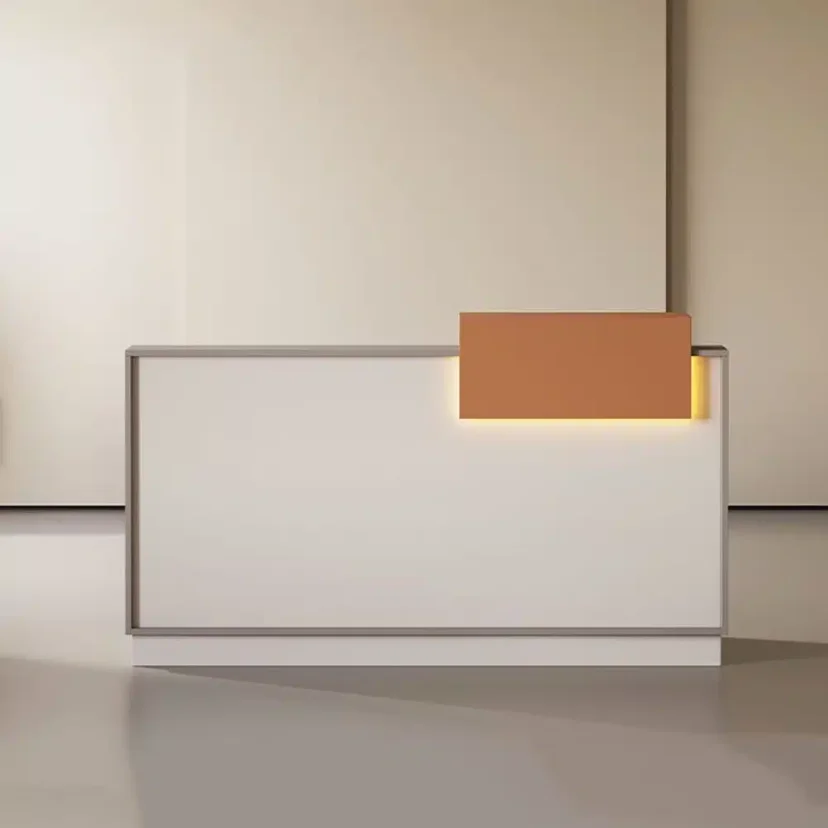 Modern Rectangular Illuminated Reception Counter - Maoters