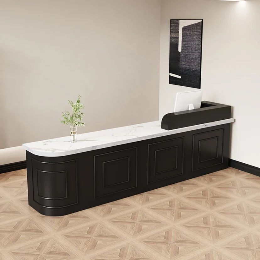 Hotel Reception Desk with Curved End - Maoters