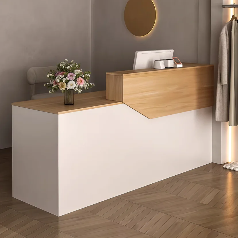 Angular Reception Desk for Retail Shops - Maoters