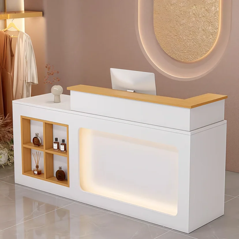 Lighted Reception Desk for Beauty Shops - Maoters