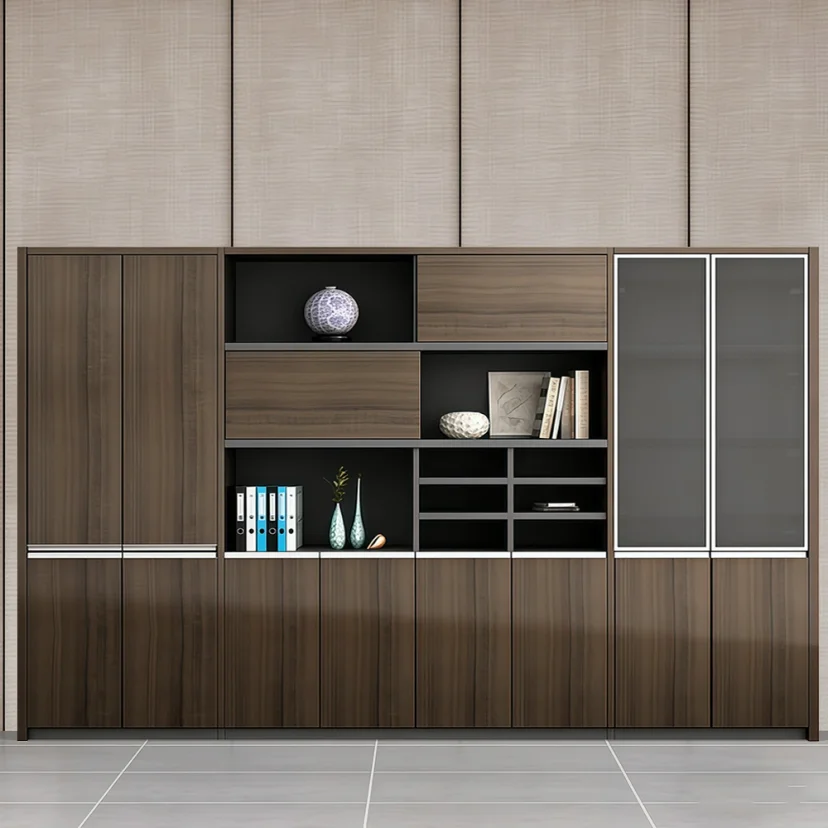 Modern Wooden Tall Filing Cabinet - Maoters