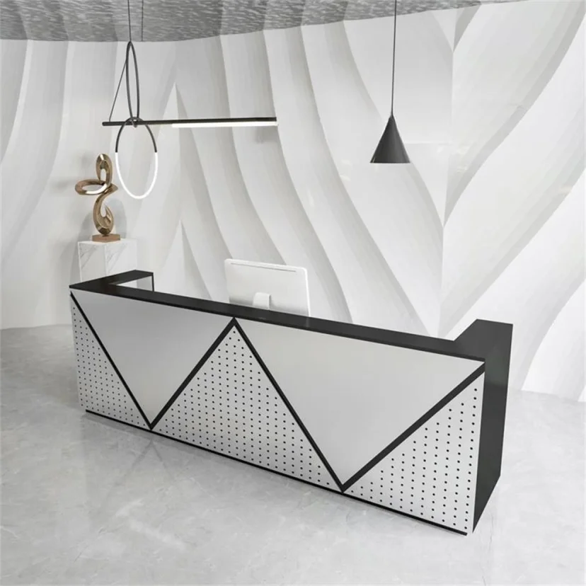 Simple Modern Light Luxury Reception Desk - Maoters