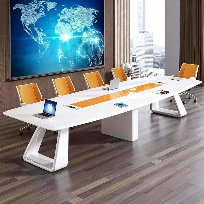 Stylish Lacquered Conference Table – Maoters