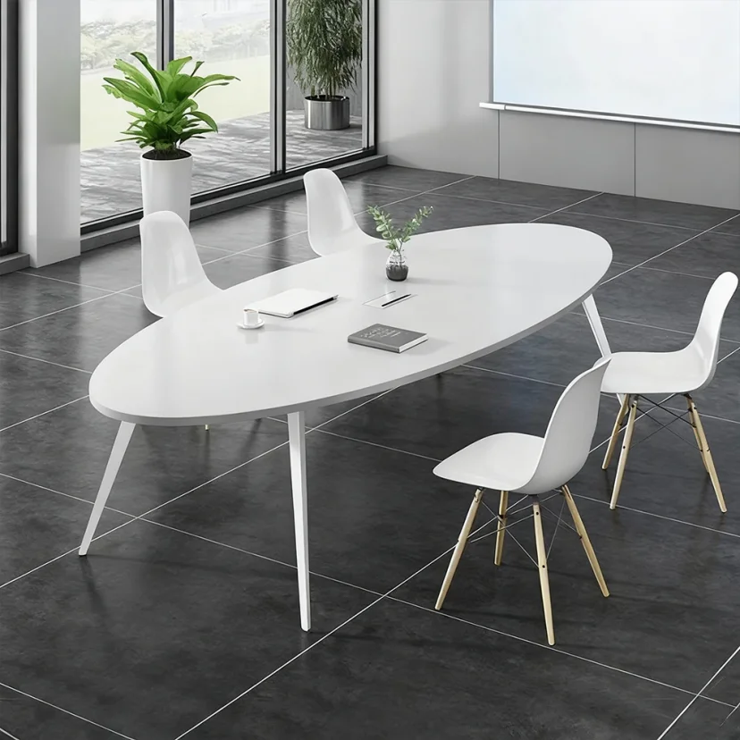 Modern Oval Conference Table for Office Meeting Rooms - Maoters