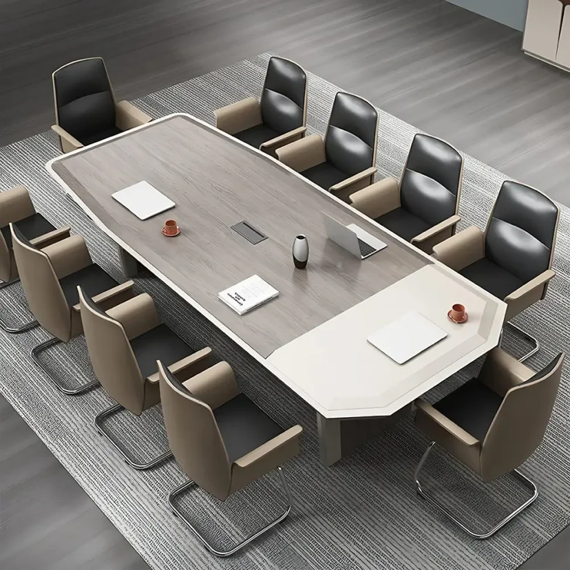 Light Luxury Lacquered Conference Table - Maoters