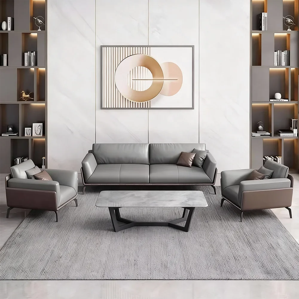 Simple Business Leather Sofa – Maoters