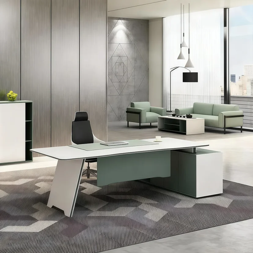 European Minimalist Office Executive Desk - Maoters
