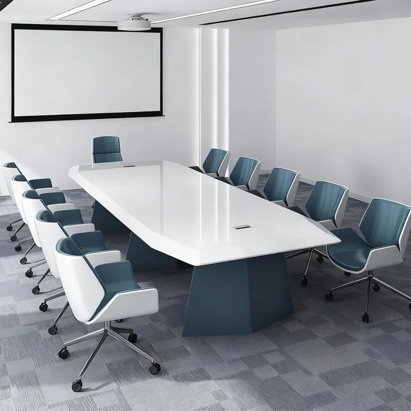 Large Modern Minimalist Boardroom Table - Maoters