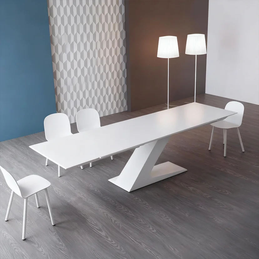 Sleek Modern Light Office Discussion Table - Maoters