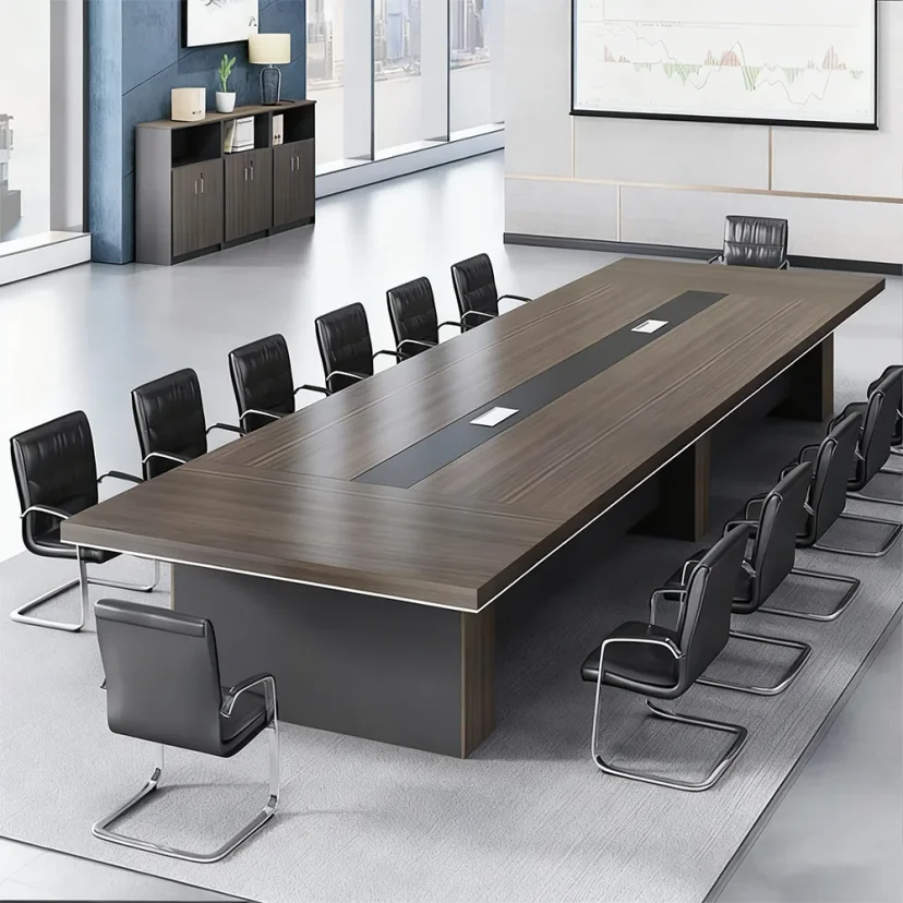 Classic Rectangular Office Desk – Ideal for Meetings