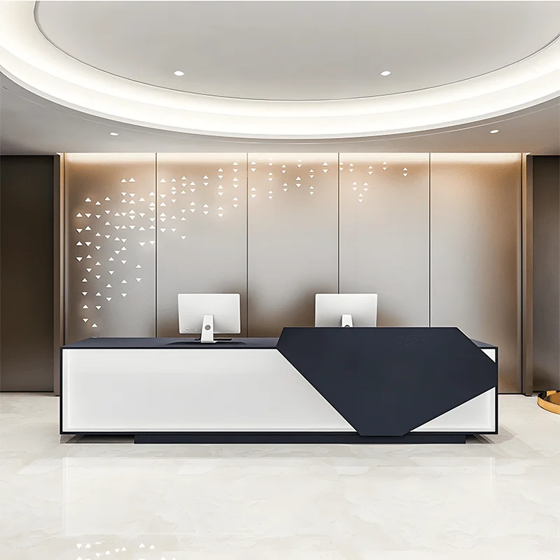 Office Geometric Reception Desk - Maoters
