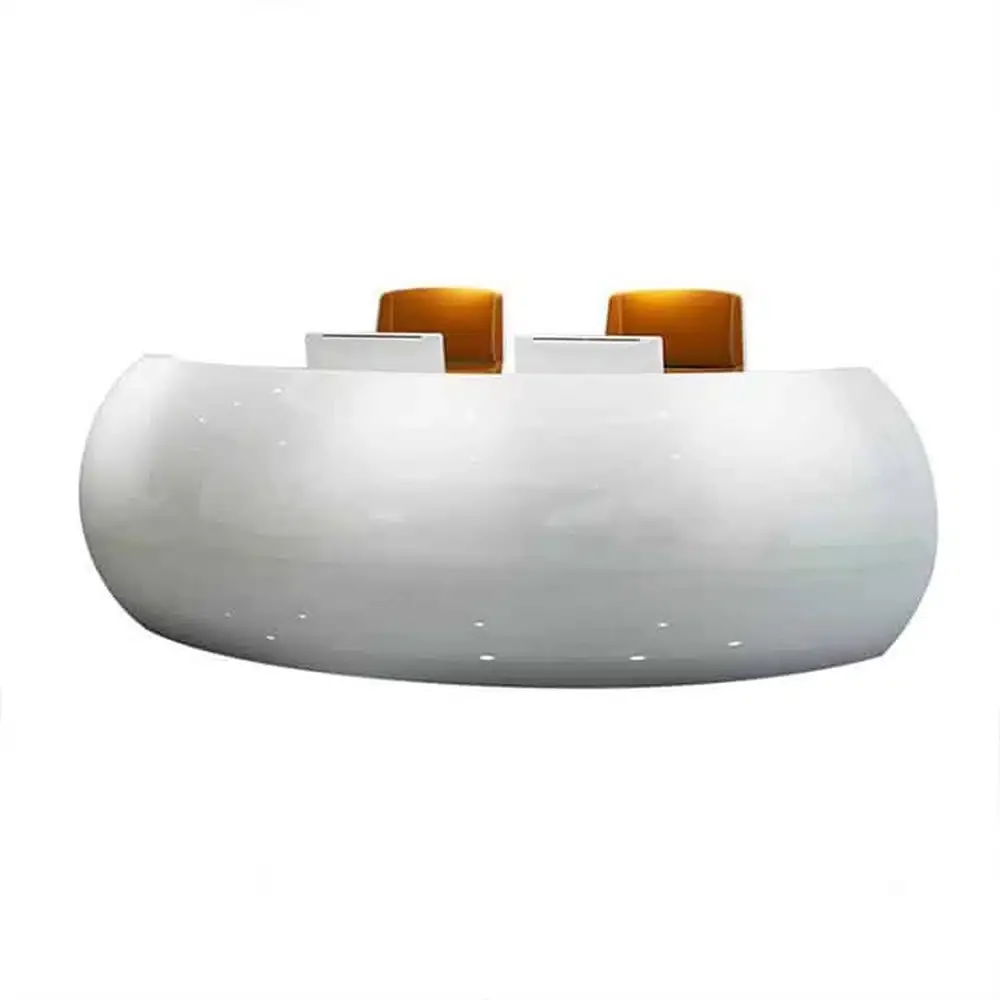 Baked Semicircular Arc Front Desk