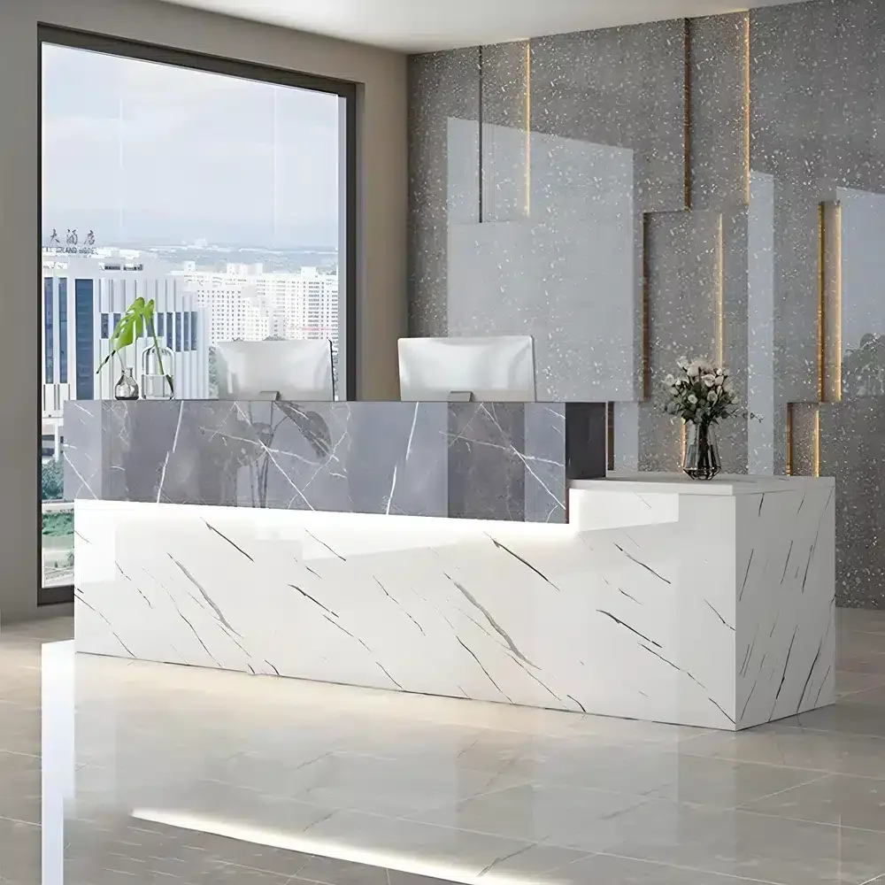 Modern Corporate Lobby Reception Desk – Maoters