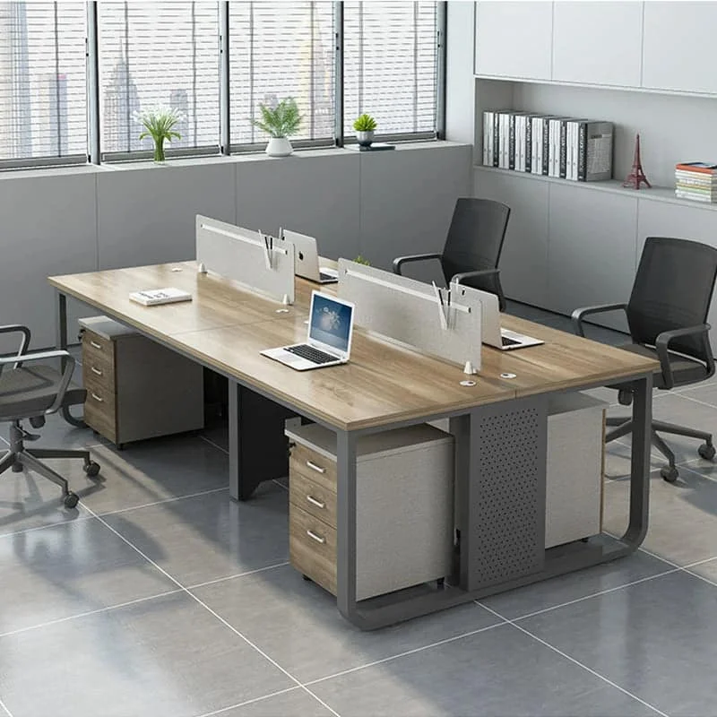 Steel Frame Office Workstation with Cable Management