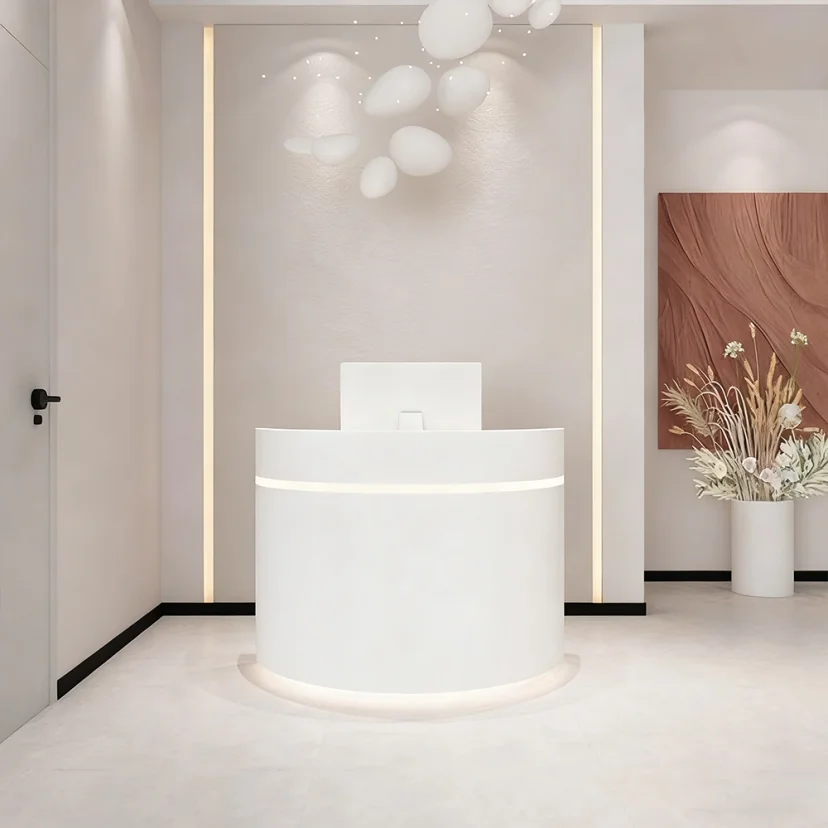 Minimalist Glowing Front Reception Desk - Maoters