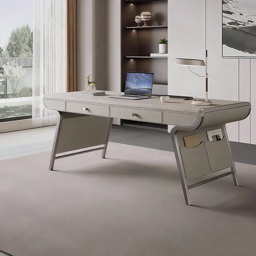 Light Luxury Curved Executive Office Desk - Maoters