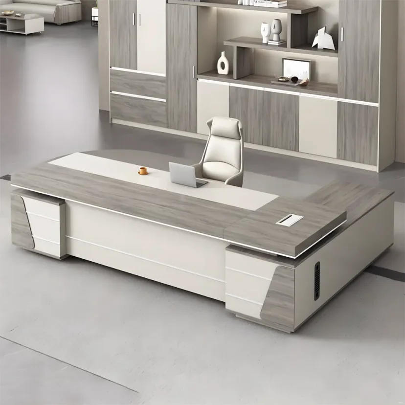 Private Office L-Shaped Executive Desk - Maoters