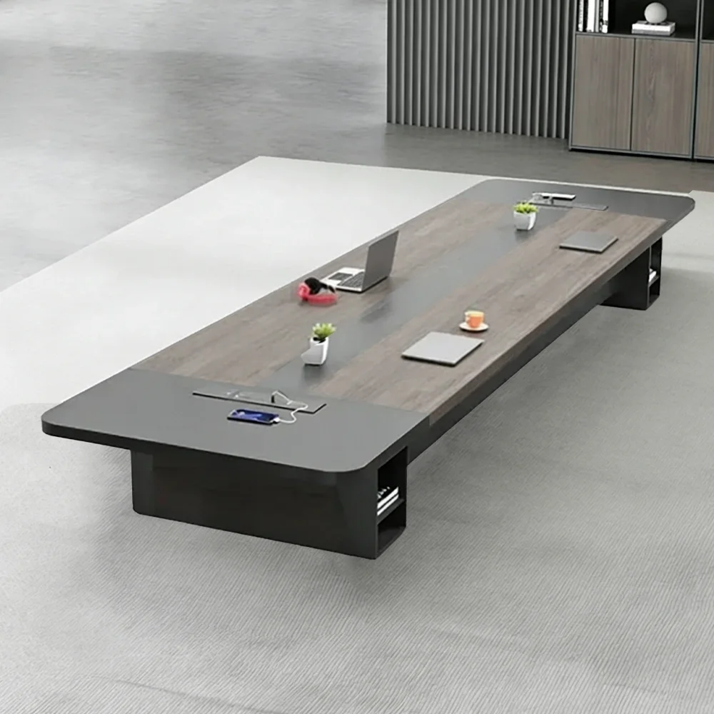 Office Boardroom Rounded Edge Meeting Table - Maoters