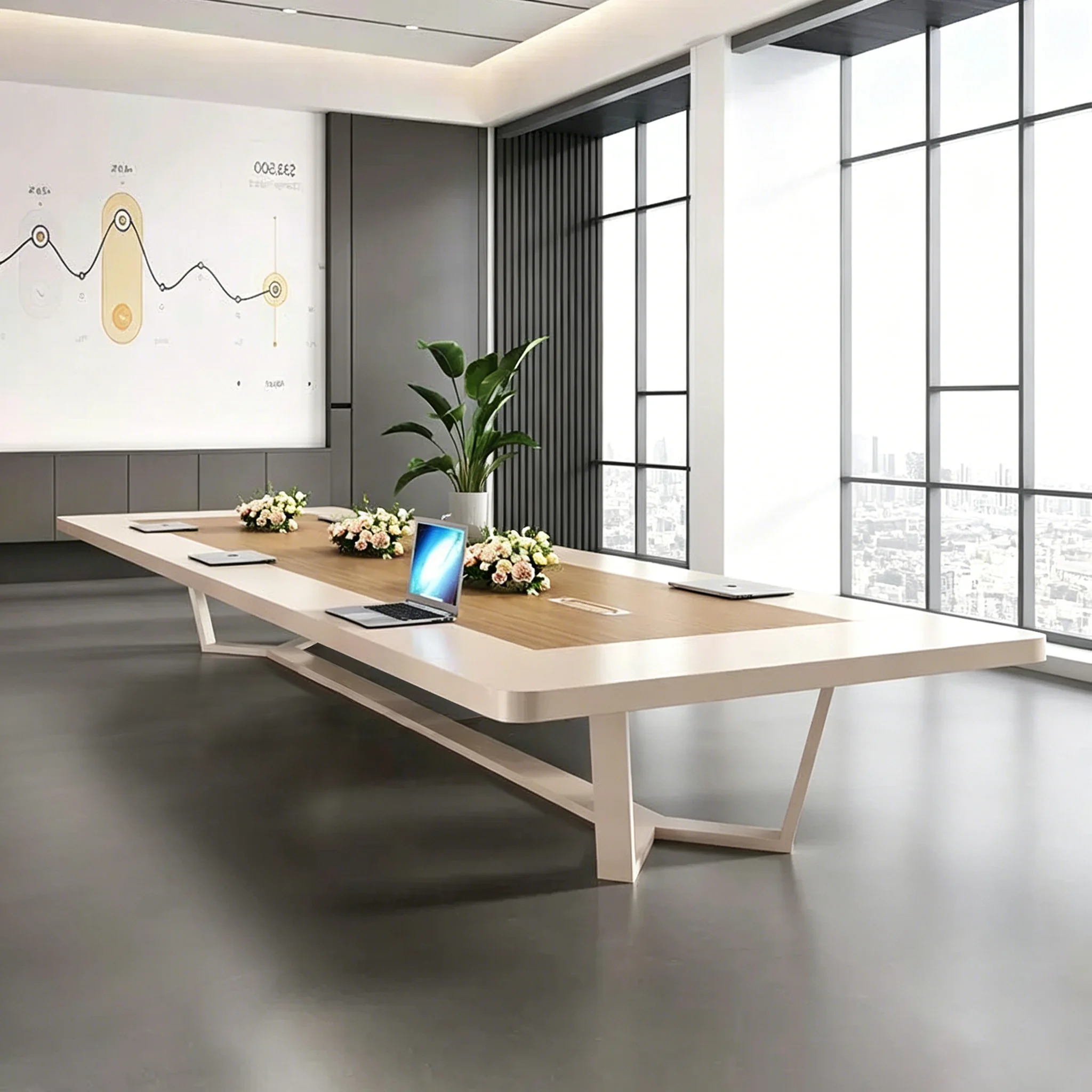 Contemporary Minimalist Office Conference Table