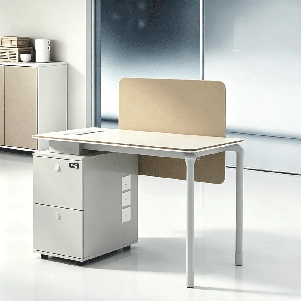 Simple Modern Desk with Storage - Maoters