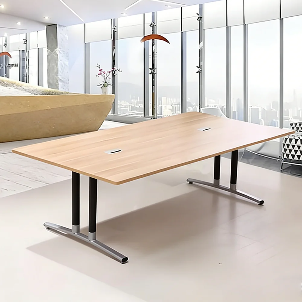 Office Space Simple Wood Meeting Table - Maoters