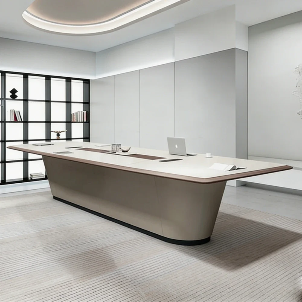 Light Luxury Modern Lacquered Conference Table - Maoters
