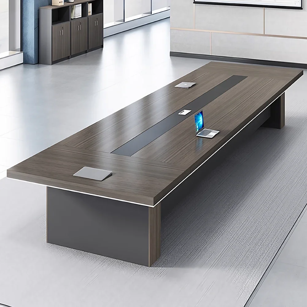 Classic Rectangular Office Desk – Ideal for Meetings