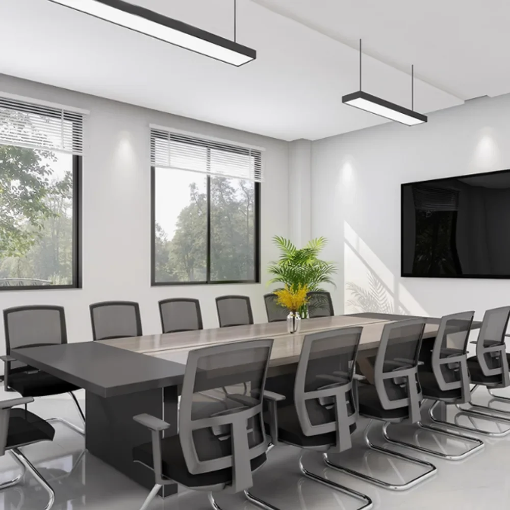 Modern Minimalist Rectangular Conference Table - Maoters