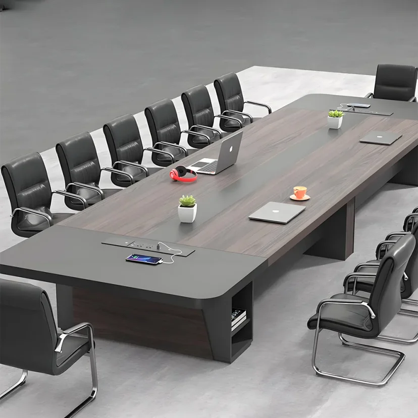 Office Boardroom Rounded Edge Meeting Table - Maoters