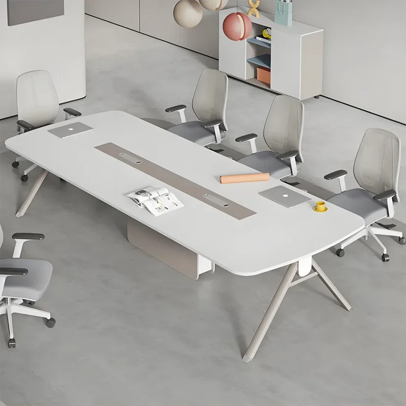 Morden Simple White Conference Table - Maoters