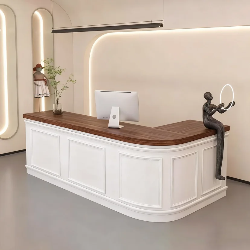 Wooden Boutique Counter – Cashier Desk