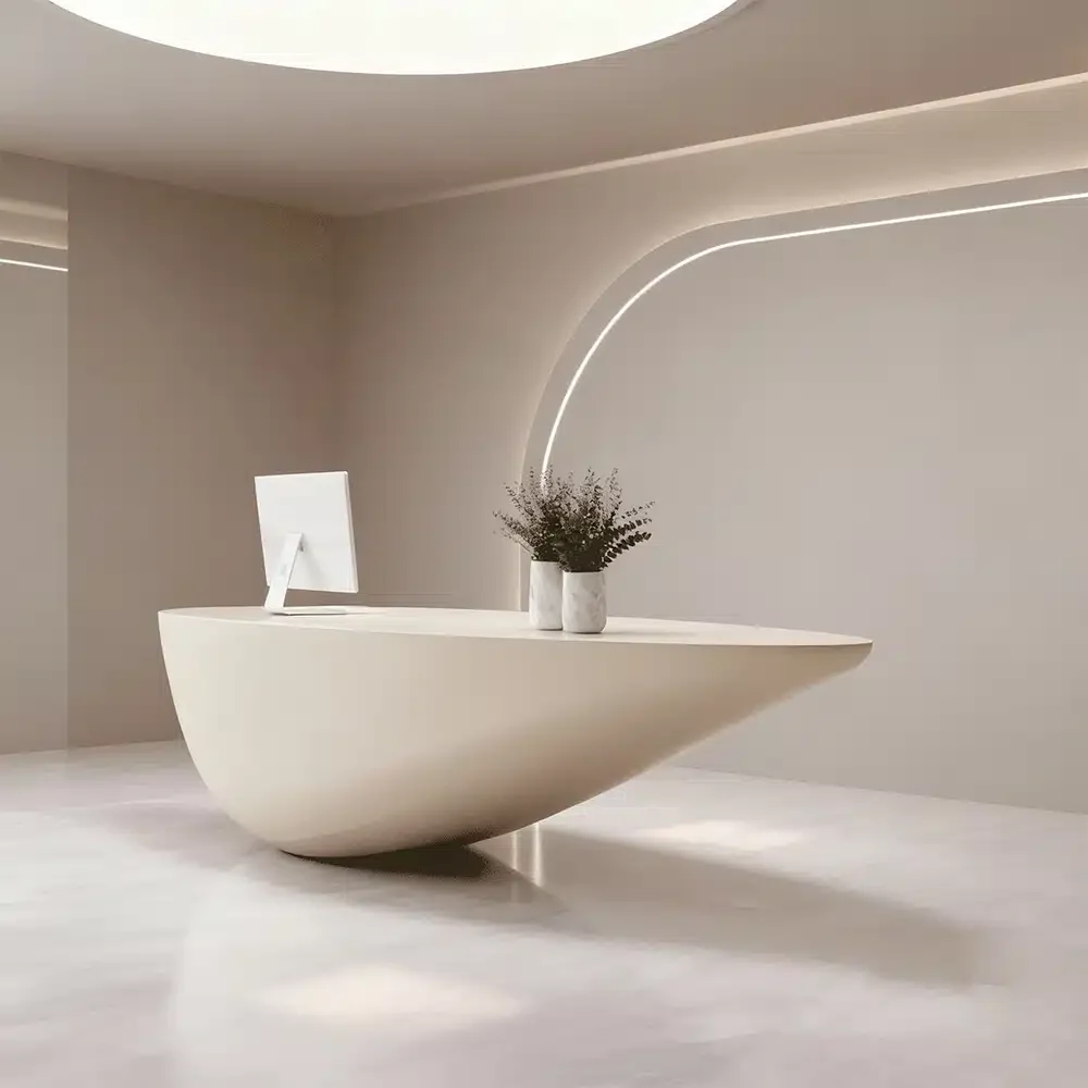 Creative Irregular Reception Desk - Maoters