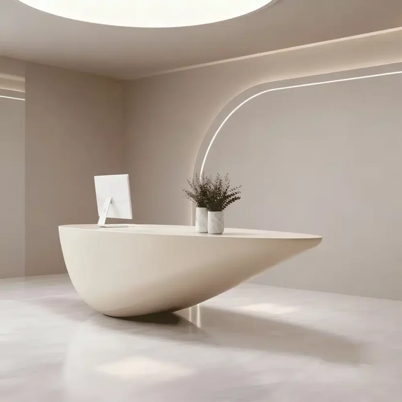 Creative Irregular Reception Desk - Maoters