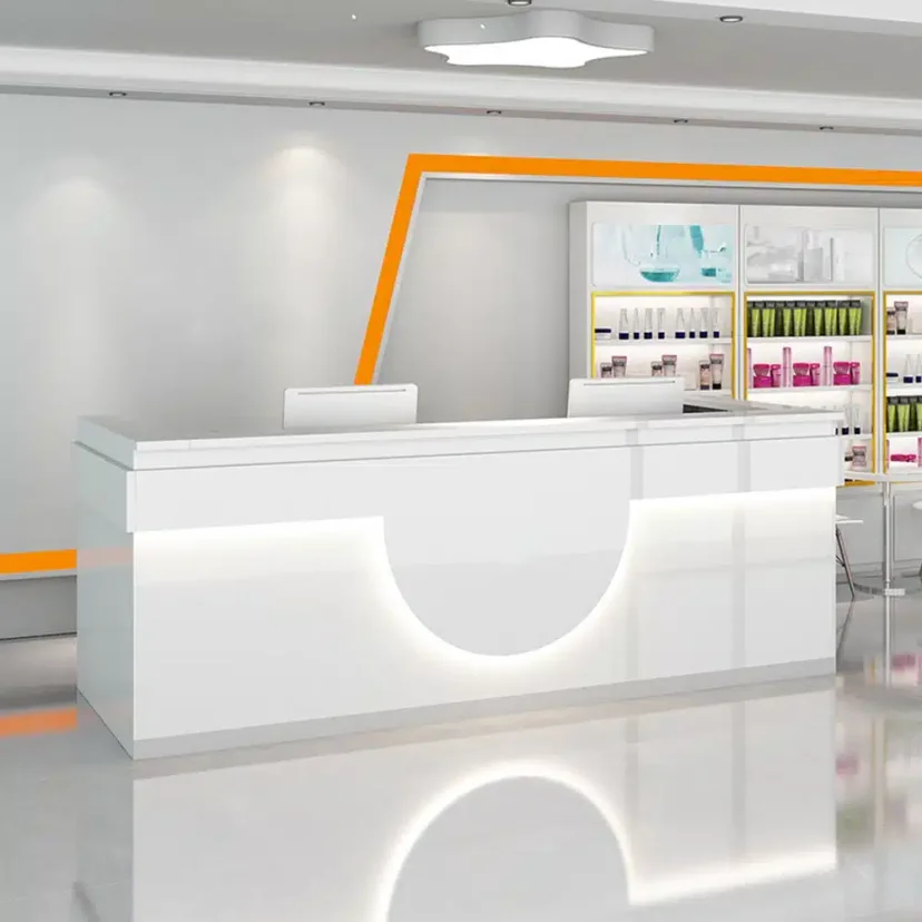 Modern LED Lobby Reception Desk - Maoters