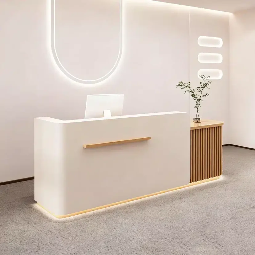 Modern Wooden Lobby Desk - Maoters