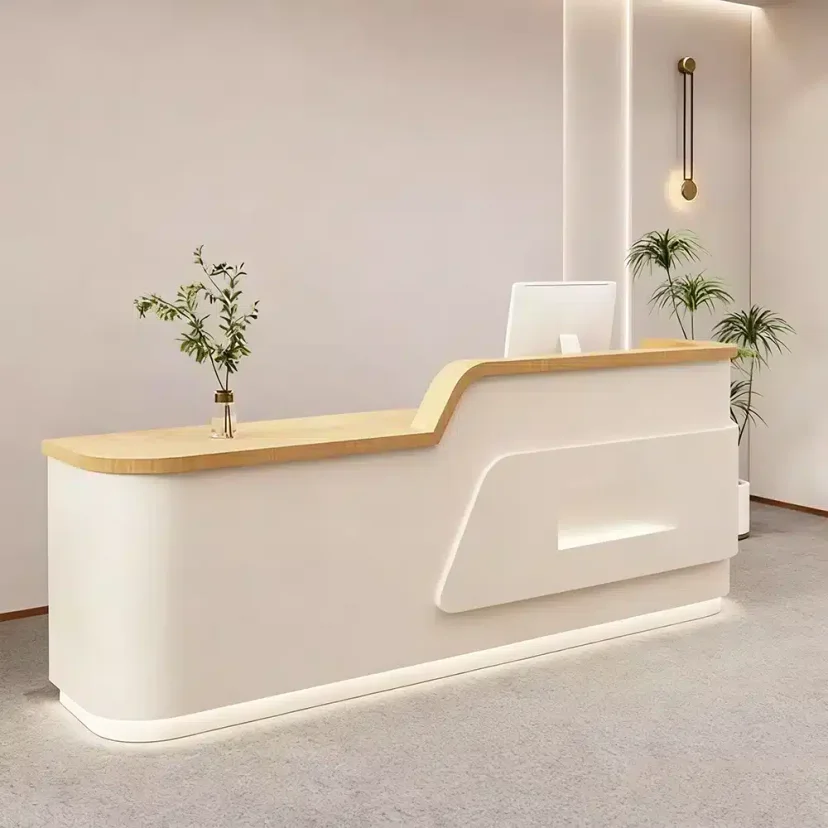 Multi Layer Contour Modern Front Desk - Maoters