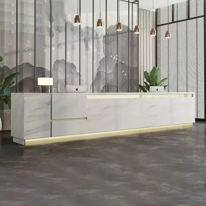 Modern Long Reception Counter - Maoters