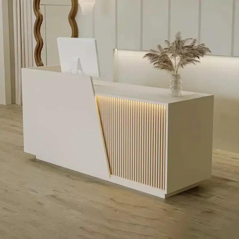 Warm LED Reception Desk - Maoters