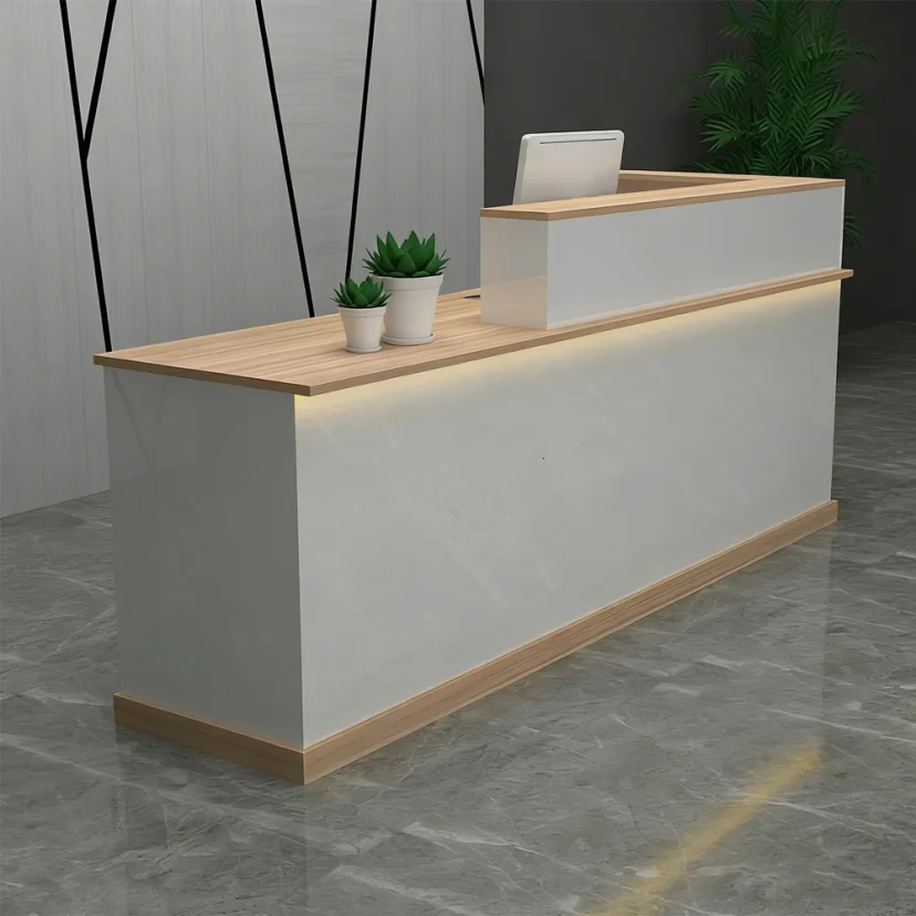 Modern Reception Desk For Retail Store Checkout & Cashier Station