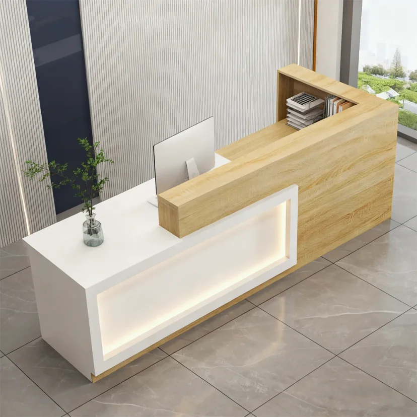 L-shaped High-end Reception Desk