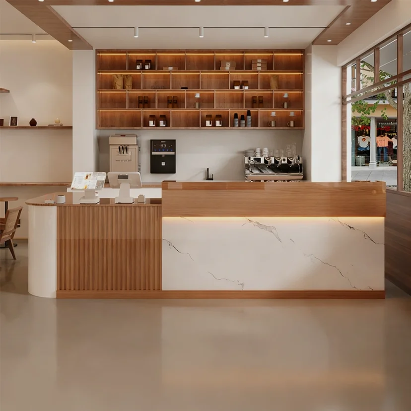 Multifunctional Commercial Corner Reception Desk