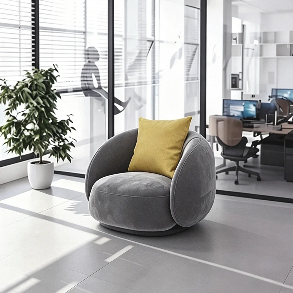 Modern Curved Office Lounge Sofa Set - Maoters