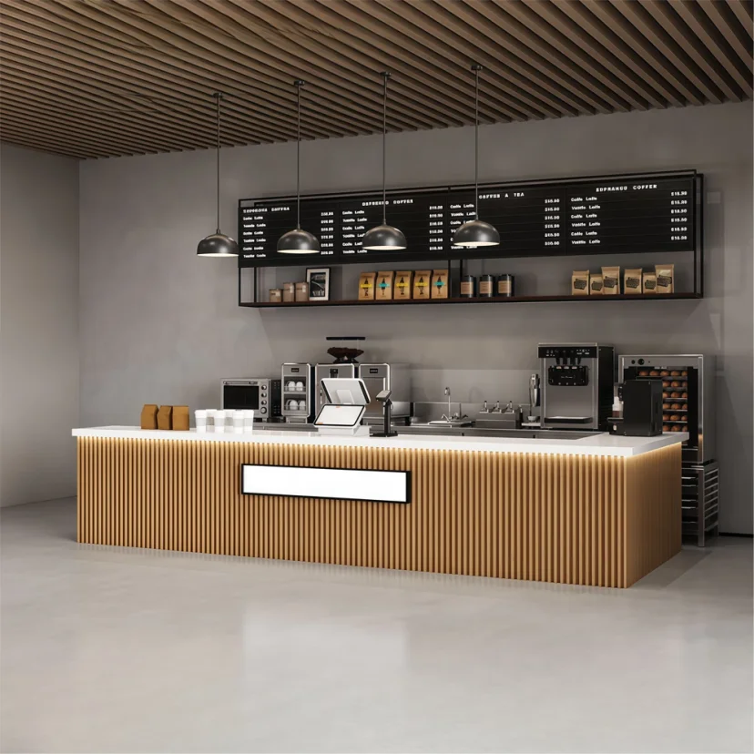 Modern Coffee Shop Reception Desk - Maoters